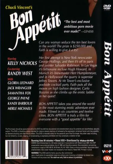 Bon Appetit(Video.X.Pix) at sexvideoall.com(back cover)
