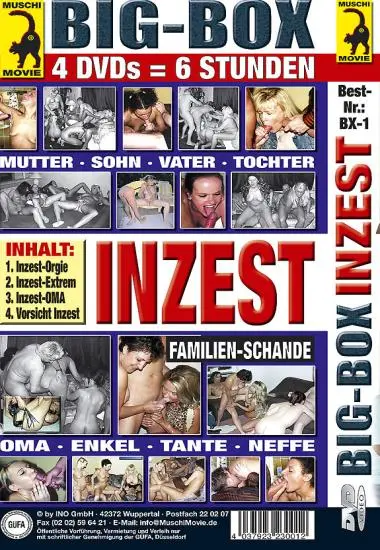 BIG-BOX: Inzest - Familien-Schande(4XDVDs) | Muschi(back cover)