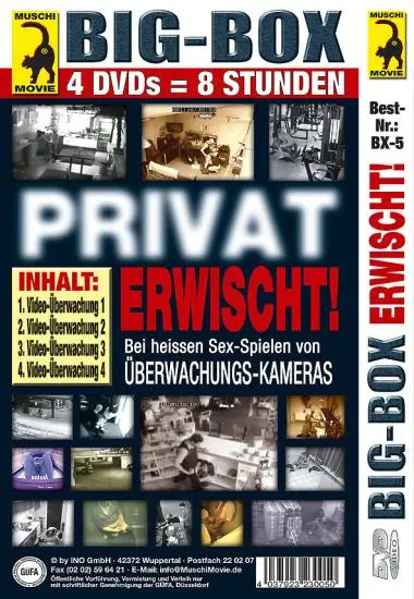 BIG-BOX: Privat erwischt(4XDVDs) | Muschi(back cover)