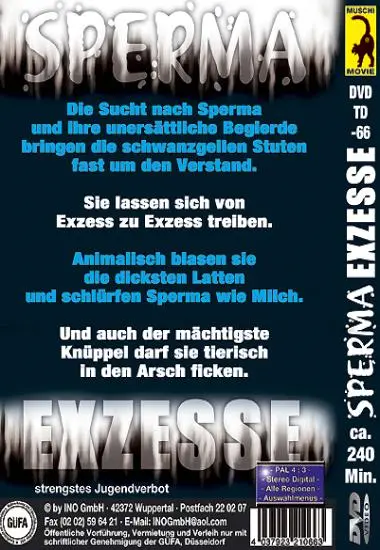 Sperma Exzesse | Muschi | DVD(back cover)