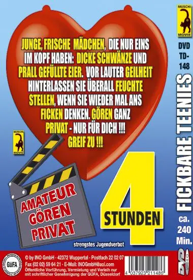 Fickbare Teenies | Muschi | DVD(back cover)