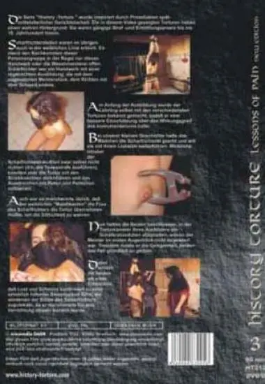 History Torture Vol. 3 Lessons of pain | Erosmedia(back cover)