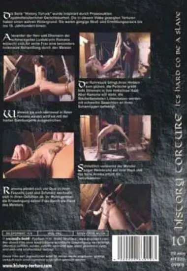 History Torture Vol. 10 Its hard to be a slave | Erosmedia | DVD(back cover)