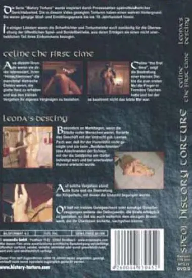 History Torture Vol. 1 andamp; 2 Special DVD Edition Celine, the first time andamp; Leonaand#180;s destiny(2XDVD) | Erosmedia(back cover)