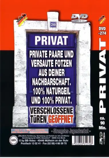 Privat verschlossene Türen Geöffnet DVD-274 | BB-Video | DVD, Download, VOD(back cover)