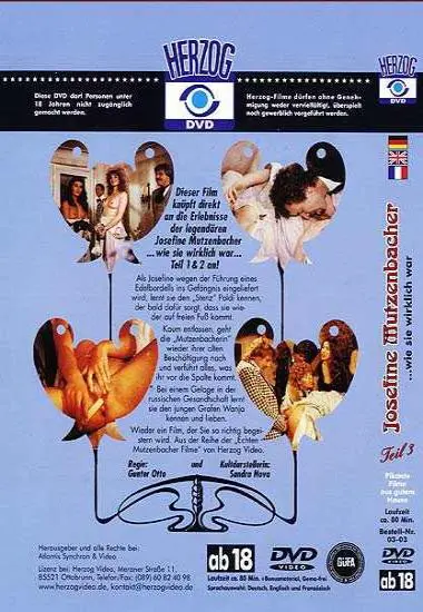 Josefine Mutzenbacher wie sie wirklich war Teil 3 | Herzog-Video | DVD, Download, VOD(back cover)