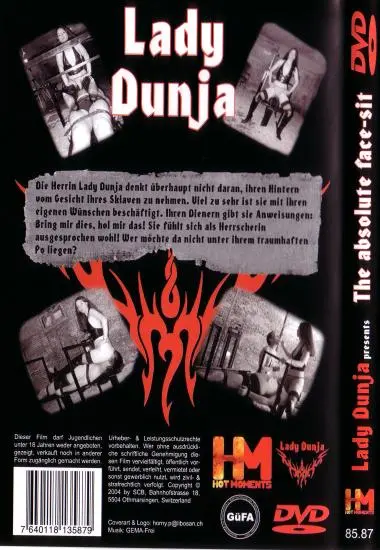 Lady Dunja: The absolute face-sit | SCB | DVD(back cover)