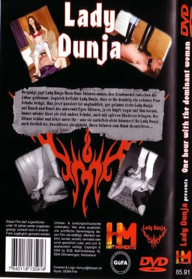 Lady Dunja: One hour with the dominant woman | SCB | DVD(back cover)