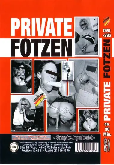 PRIVATE FOTZEN DVD-295 | BB-Video | DVD, Download, VOD(back cover)