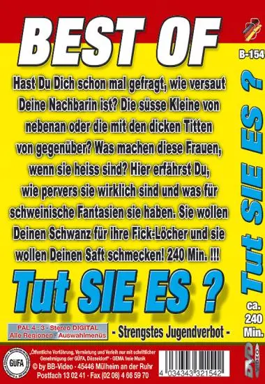 Tut Sie es? Best of(BB-Video) (Download available)(back cover)