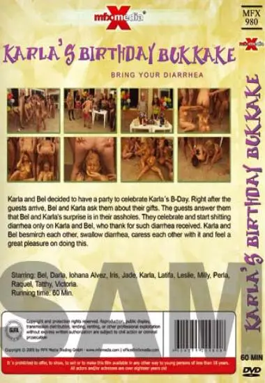 Karla´s B-Day Bukkake - R20(MFX) at sexvideoall.com(back cover)