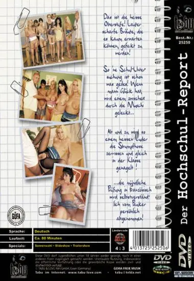Der Hochschul-Report, Leistungskurs Französisch | Tabu | DVD(back cover)