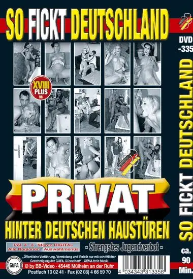 Privat - so fickt Deutschland | BB-Video | DVD, Download, VOD(back cover)
