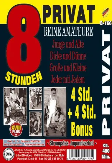 Reine Amateure B-166 | BB-Video | DVD(back cover)