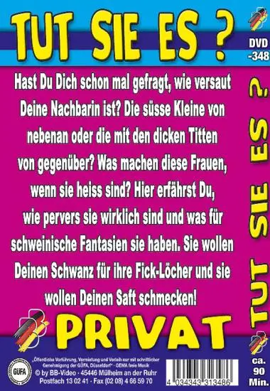 Tut Sie Es? DVD-348 | BB-Video | DVD, Download, VOD(back cover)
