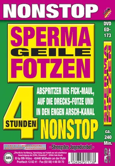 Sperma geile Fotzen nonstop(BB-Video) (Download available)(back cover)