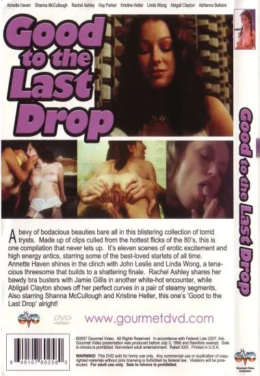 Good To The Last Drop(Gourmet Video) at sexvideoall.com(back cover)