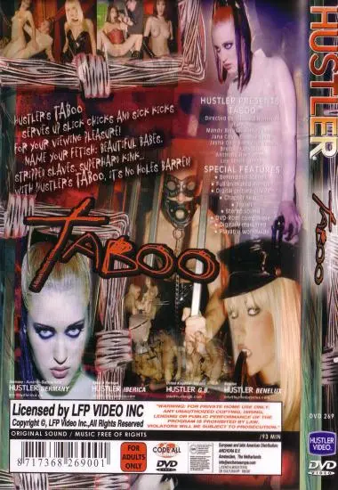 Hustler´s Taboo(Hustler) at sexvideoall.com(back cover)