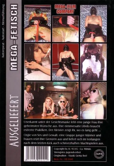 Mega Fetisch:Ausgeliefert | Mega-Film/GMV | DVD, Download, VOD(back cover)