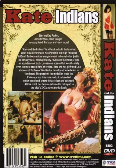 Kate And The Indians(Tvx Home Video) at sexvideoall.com(back cover)