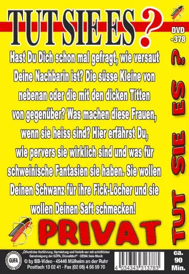 Tut Sie Es ? Teil 50 | BB-Video | DVD, Download, VOD(back cover)