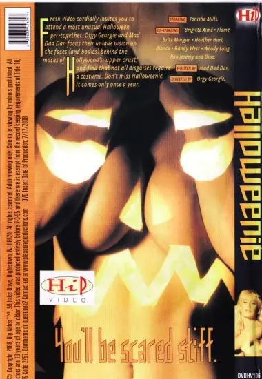 Halloweenie(HIP VIDEO) (Download available)(back cover)