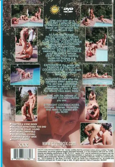 Straight Cocksuckers(Pacific Sun Ent.) (Download available)(back cover)