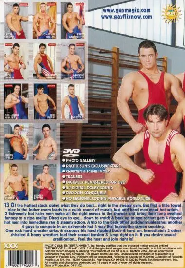 Slam - Secrets Of A Wrestler Vol.2(Pacific Sun Ent.)(back cover)