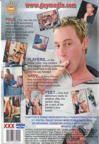 Pigs, Players and Navy Feet(Pacific Sun Ent.) (Download available)(back cover)