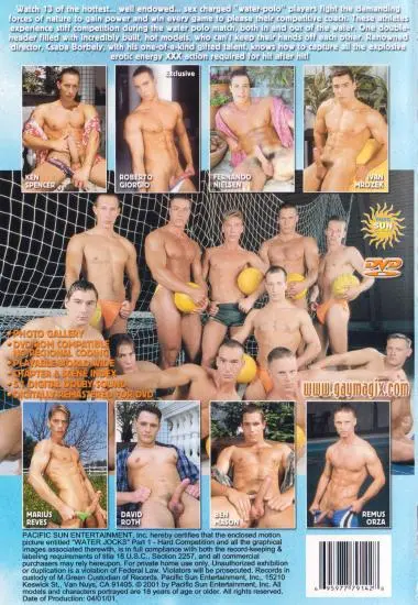 Water Jocks Part 1 - Hard Competition(Pacific Sun Ent.) (Download available)(back cover)