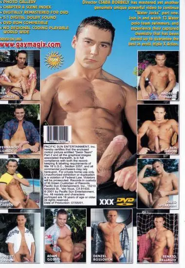 Swim Team: Water Jocks Part 2(Pacific Sun Ent.) (Download available)(back cover)