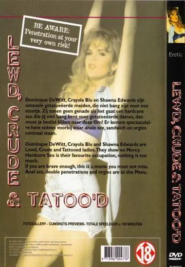 Lewd,Crude and Tatoo'd | Fun Disc | DVD(back cover)