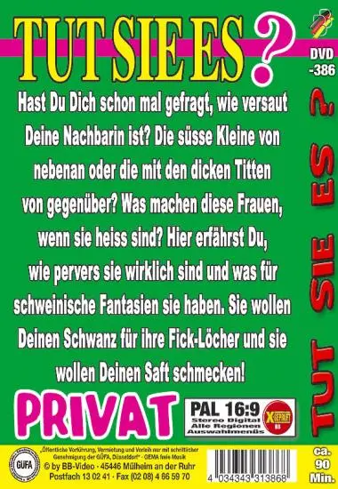 Tut Sie Es? 51 | BB-Video | DVD, Download, VOD(back cover)