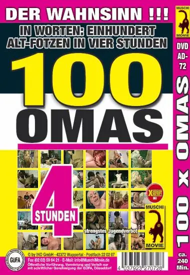 100 Omas - Einhundert Alt-Fotzen in vier Stunden | Muschi | DVD(back cover)
