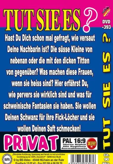 Tut Sie Es? 52 | BB-Video | DVD(back cover)