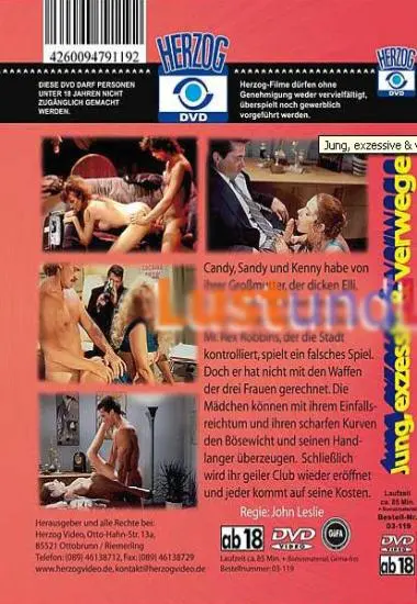 Jung, Exzessiv und Verwegen | Herzog-Video | DVD(back cover)