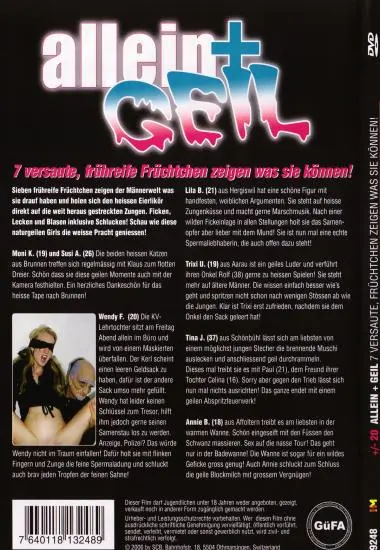 Allein Geil | SCB | DVD(back cover)