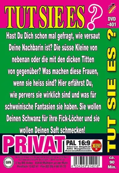Tut Sie Es? 52 | BB-Video | DVD(back cover)