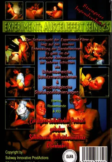 Experiment: Ausgeliefert Sein 25 | SubWay(back cover)