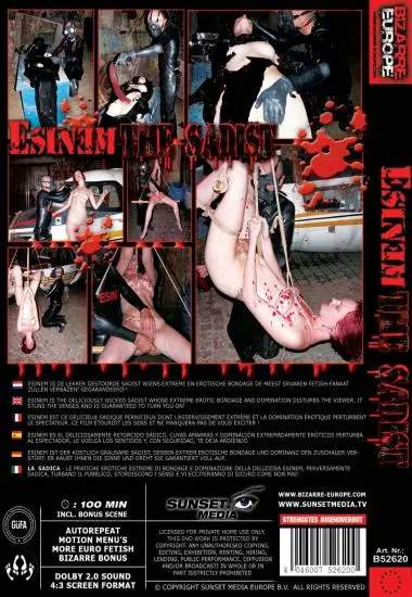 Esinem the Sadist(Bizarre Europe) at sexvideoall.com(back cover)
