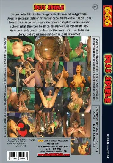 PISS-SPIELE | 666 | DVD(back cover)