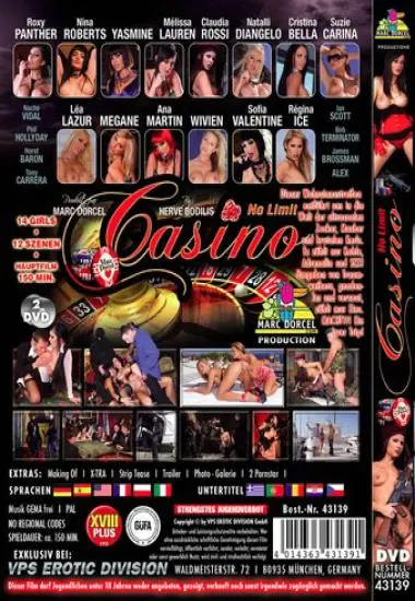 No Limit Casino(MARC DORCEL) at sexvideoall.com(back cover)