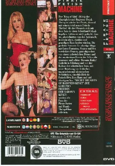 Pirate Fetish Machine 15: Secret Delights Of Baroness Kinky(Private)(back cover)