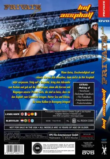 Private Gold 71: Hot Assphalt(Private) at sexvideoall.com(back cover)