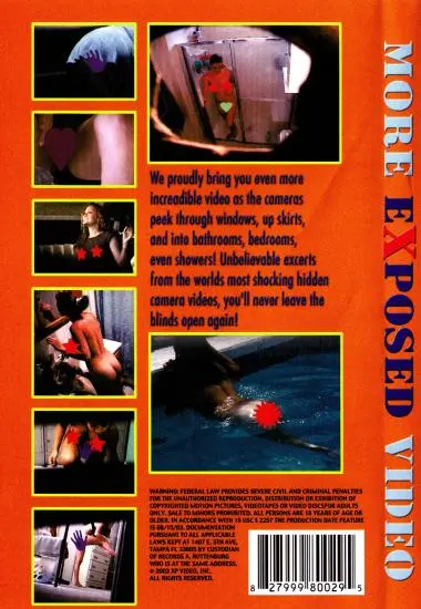 More Exposed Video | V9 Video | DVD, Download, VOD(back cover)