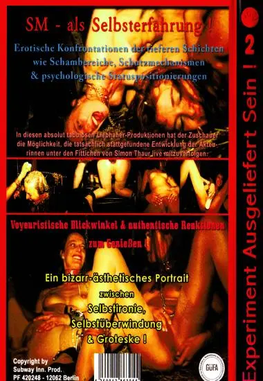 Experiment: Ausgeliefert Sein 2 | SubWay(back cover)