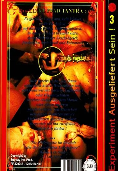 Experiment: Ausgeliefert Sein 3 | SubWay(back cover)