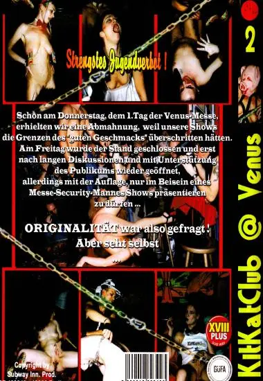 Kitkatclub @ Venus 2 | SubWay | DVD(back cover)
