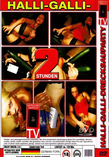 Halli-Galli-Drecksauparty | Hardcore Amateur TV | DVD(back cover)