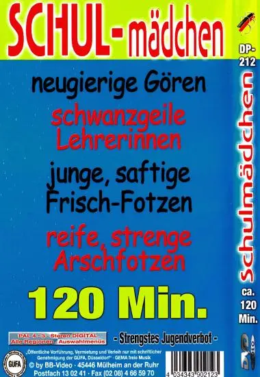 Schul-Mädchen | BB-Video | DVD, Download, VOD(back cover)
